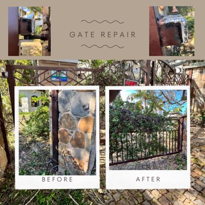 before and after gate repair