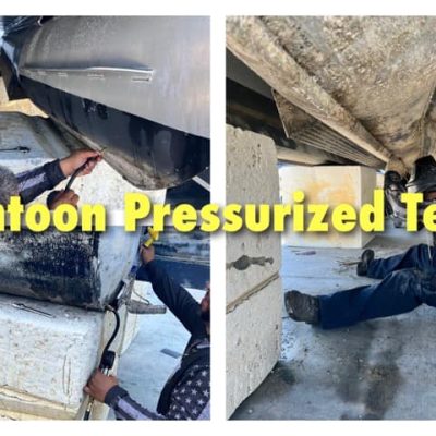 pantoon pressurized test